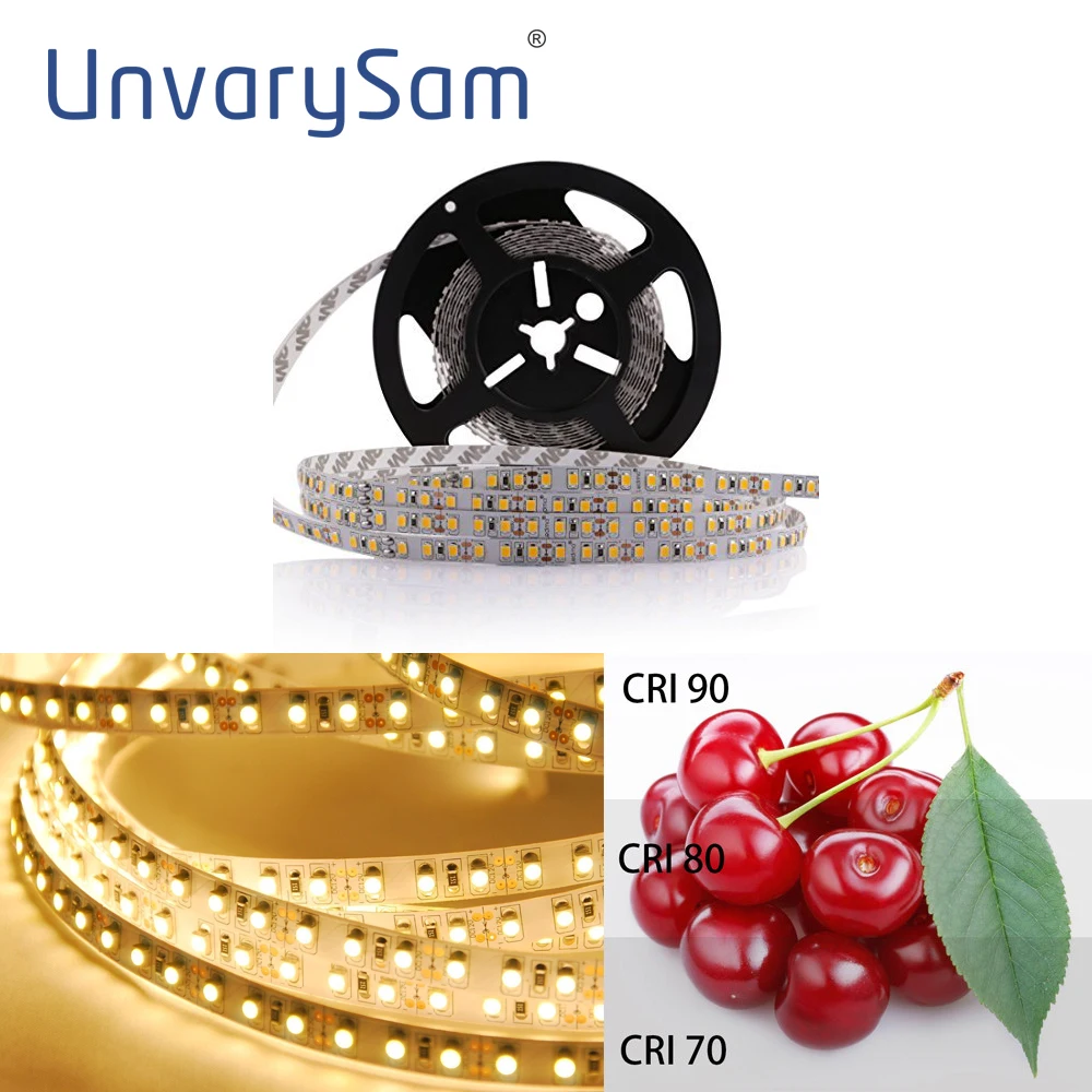 

Premium LED Lights SMD3528 CRI 90+ High Brightness DC 12V 5M 600LEDs 2700K-6500K Warm White For Room Or Industrial Illumination