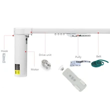 Бесшумная 100-240 В Электрическая штора, ширина 3,0-5,0 м, размер на заказ, приложение и Android контроль приемлемы