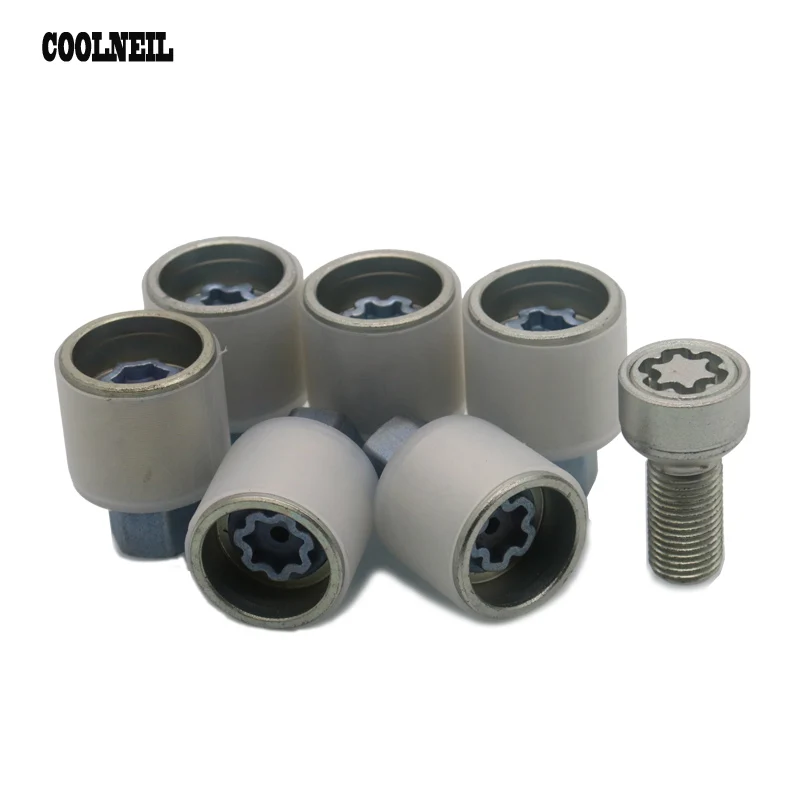 1Pcs Tire disassembly Wheel Lock Anti Theft Screw Lug Bolt & Key Tool Sleeve For Audi F S Q H E