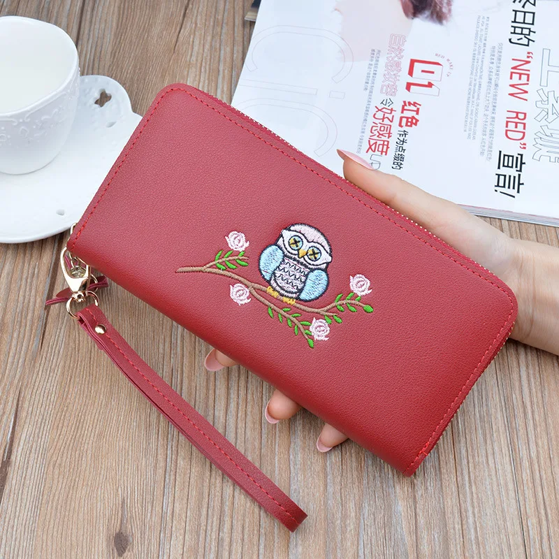 Woman's wallet Long Purses Tassel Coin Purse Card flower Holder Female Quality embroidery Clutch Money Bag Leather Wallet 483 Woman's wallet Long Purses Tassel Coin Purse Card flower Holder Female Quality embroidery Clutch Money Bag Leather Wallet 483