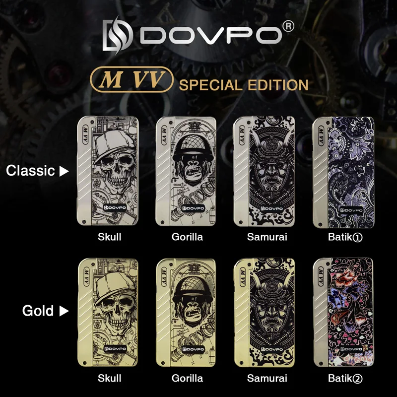 

DOVPO Box Mod MVV Cigarro eletronico vaporizador 18650 vape mod Special Edition Huge Vapor 280w to vape