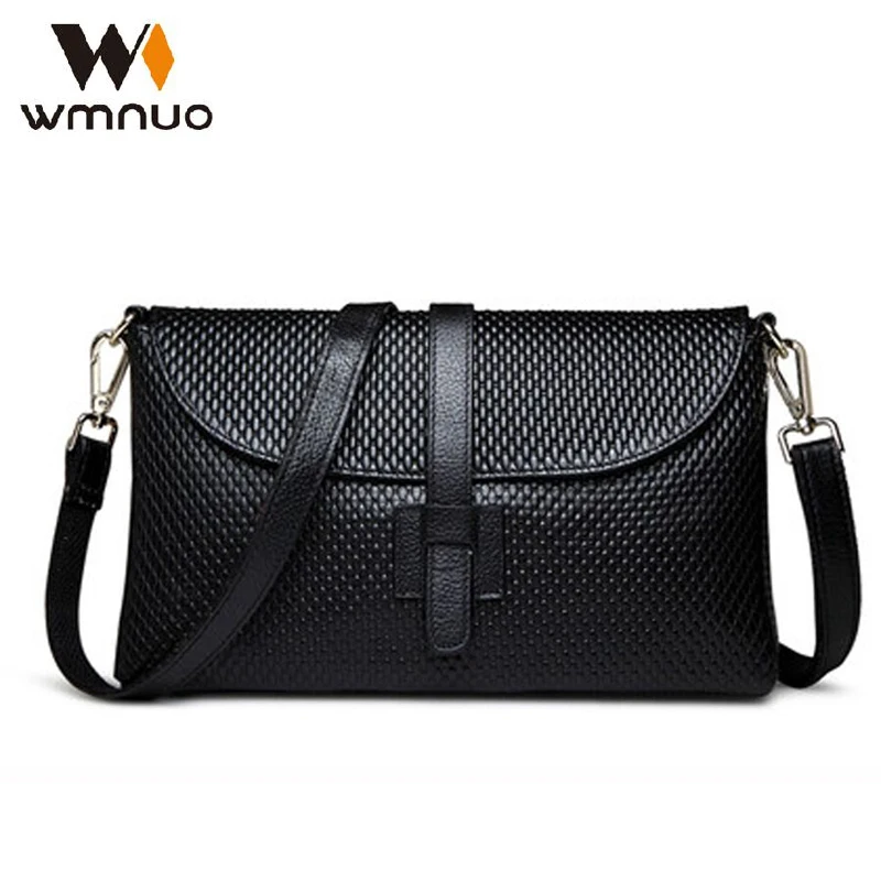 

Wmnuo Brand Women Leather Handbags Soft Cow Leather Lady Shoulder Bags Simple Crossbody Bags Fashion Messenger Bags Evening Bags
