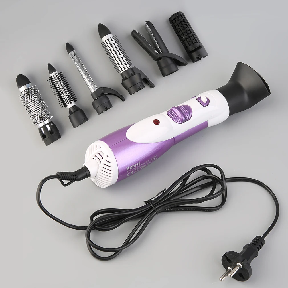 7 In 1 Electric Multifunction Hair Dryer Curler Hair Styling Roller Straightener Styling 360