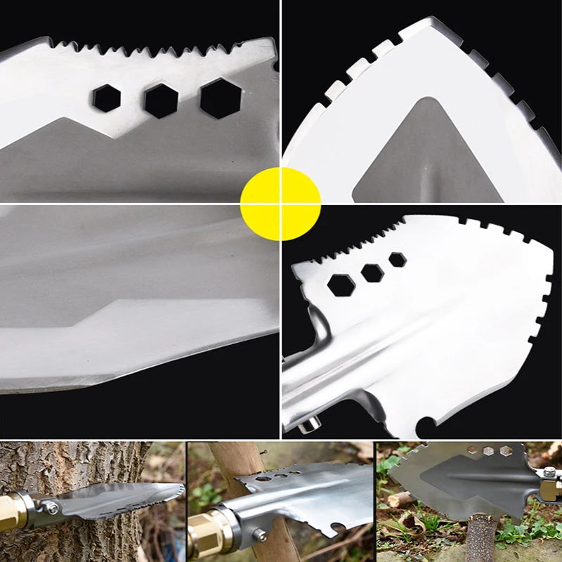 Garden Camping Shovels Multifunctional Chinese Military Folding Shovel Outdoor Survival Pocket Tools Aluminium Alloy Handle Garden Camping Shovels Multifunctional Chinese Military Folding Shovel Outdoor Survival Pocket Tools Aluminium Alloy Handle