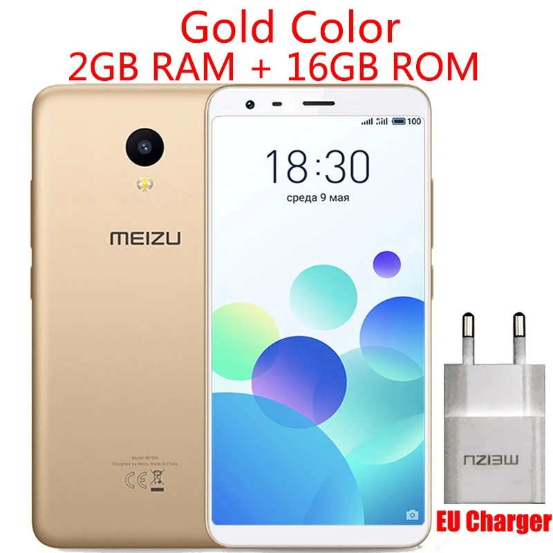 Глобальная версия MEIZU M8C M8 C 4G LTE 16 Гб rom Мобильный телефон Смартфон 5,4" 1440x720 p HD ips gps wifi 13,0 МП задняя камера - Цвет: Gold 2G 16G