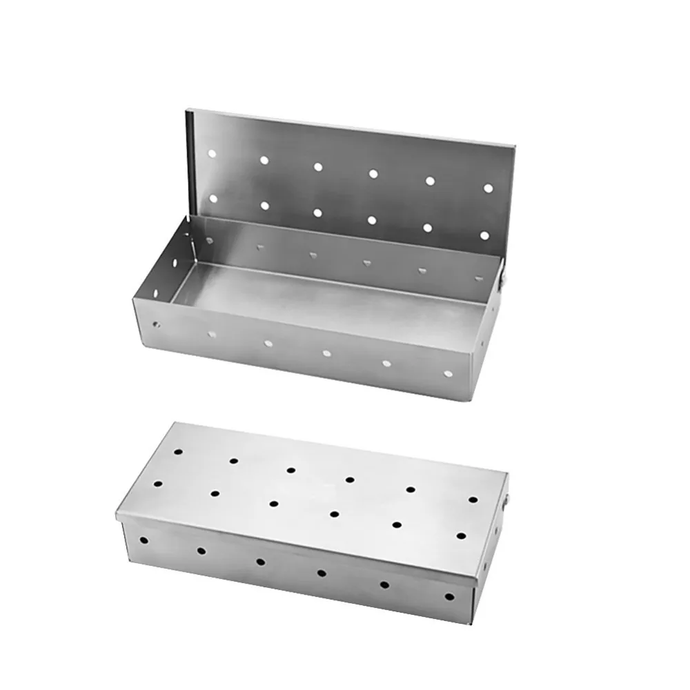 

Cold Smoke Generator BBQ Accessories Stainless Steel Barbecue Grill Cooking Tools Bacon Fish Mini Apple Wood Chips Smoking Box