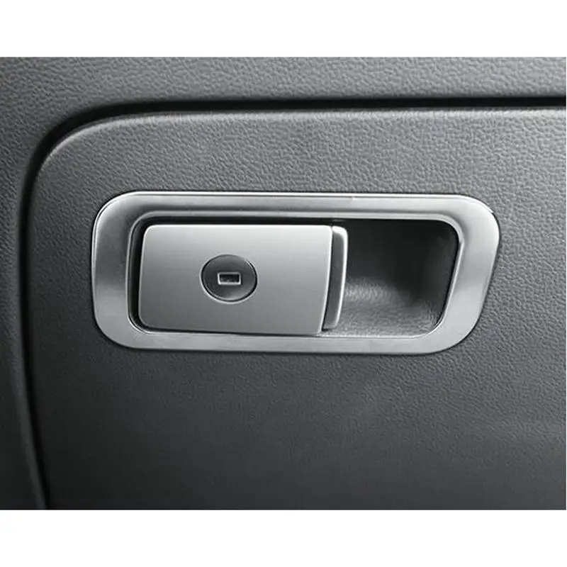 

Car stainless steel Interior Glove Box Handle Cover trim for LHD VW PASSAT B8 2017