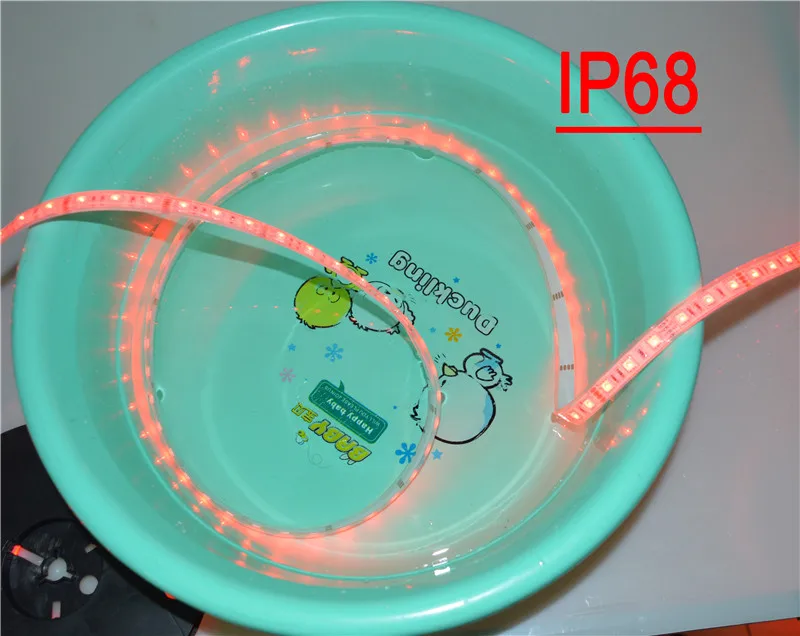 5 м 10 М 5050 IP68 Водонепроницаемый RGB Светодиодные ленты освещение аквариума подводный лента свет белый/теплый белый светодиодные ленты Ванная комната диод
