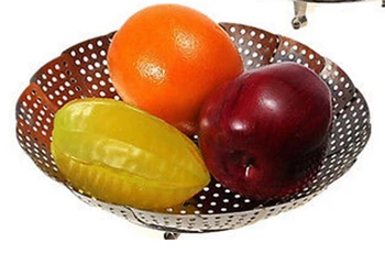

2018 Cookware Stainless Steel Steaming Basket Steamer Folding Food Fruit Vegetable Dish Steamer Kitchen