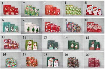 

wholesale Fast shipping Large size: 27*22*11CM Christmas paper bag Candy gift bag Christmas shopping bags 100pcs/lot