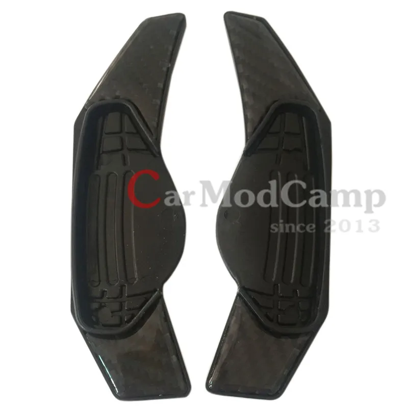 Carbon Fiber Steering Wheel Paddle Shift Gear Extensions for Land Rover Freelander 2 2008 2014 font