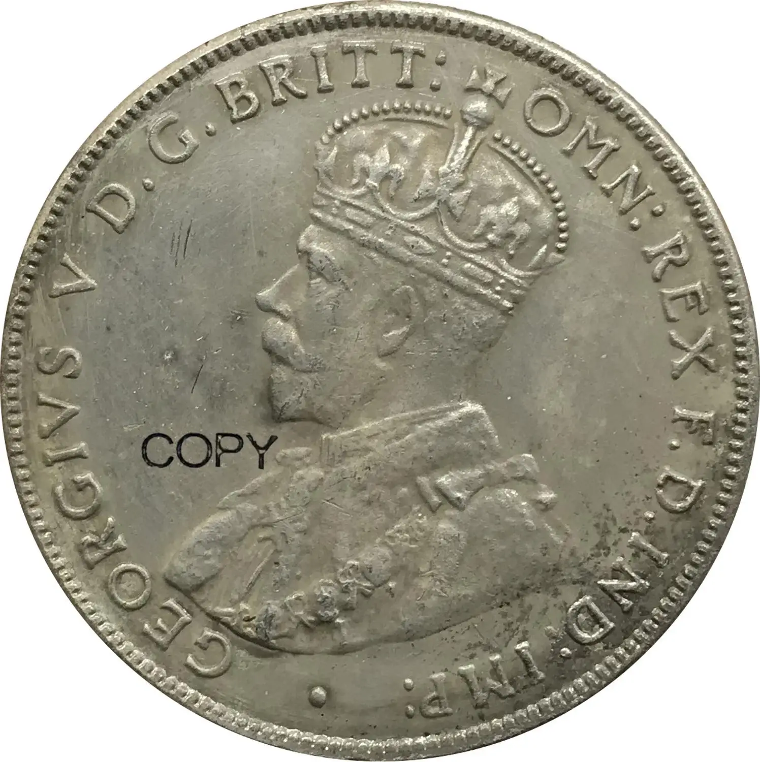 Австралия Джордж V 1934 год 1 Флорин два шиллинга Cuproickel посеребренные копии монет |