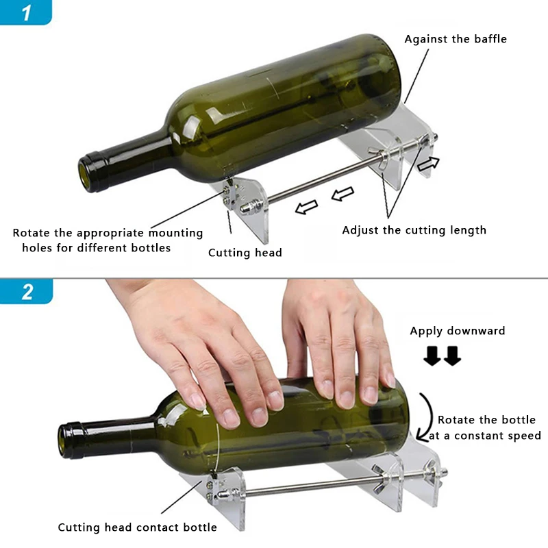 1 шт стеклянная бутылка резак инструмент для бутылок резки стеклянная бутылка-резак DIY cut станков вина пиво Замена режущей головки