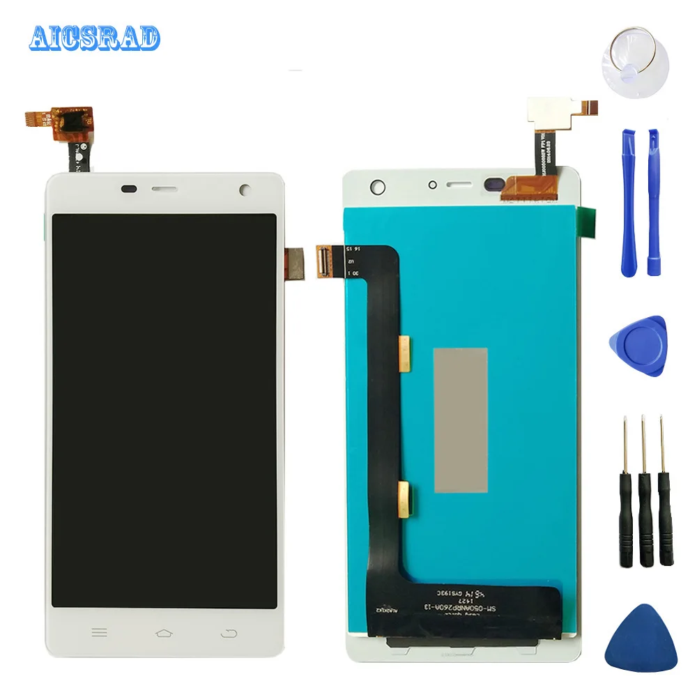 

5 inch For thl5000 LCD Display+Touch Screen Digitizer Assembly 100% tested LCD+Touch Digitizer thl 5000 +Tools