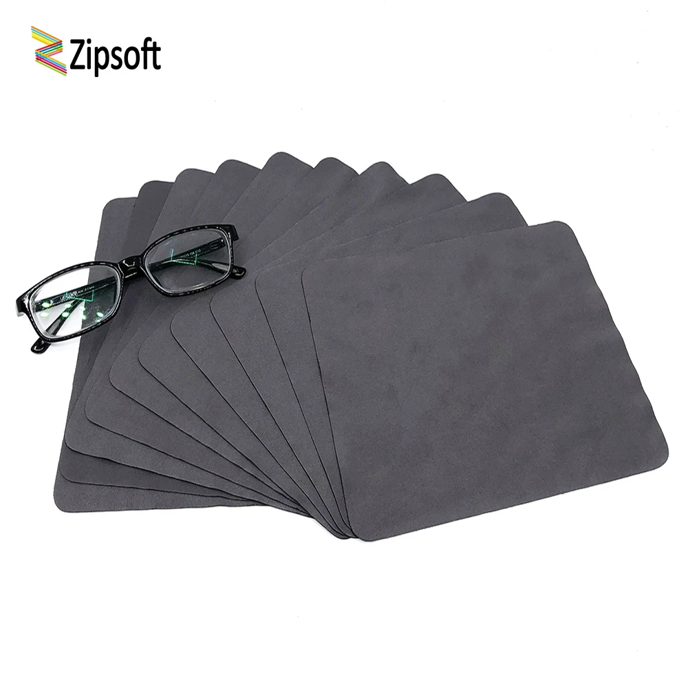 Zipsoft 10 шт/20шт/40 шт Чистящие Салфетки для очков, полотенца, салфетки для линз, салфетки для солнцезащитных очков из микрофибры, салфетка для очистки очков 15*18 см