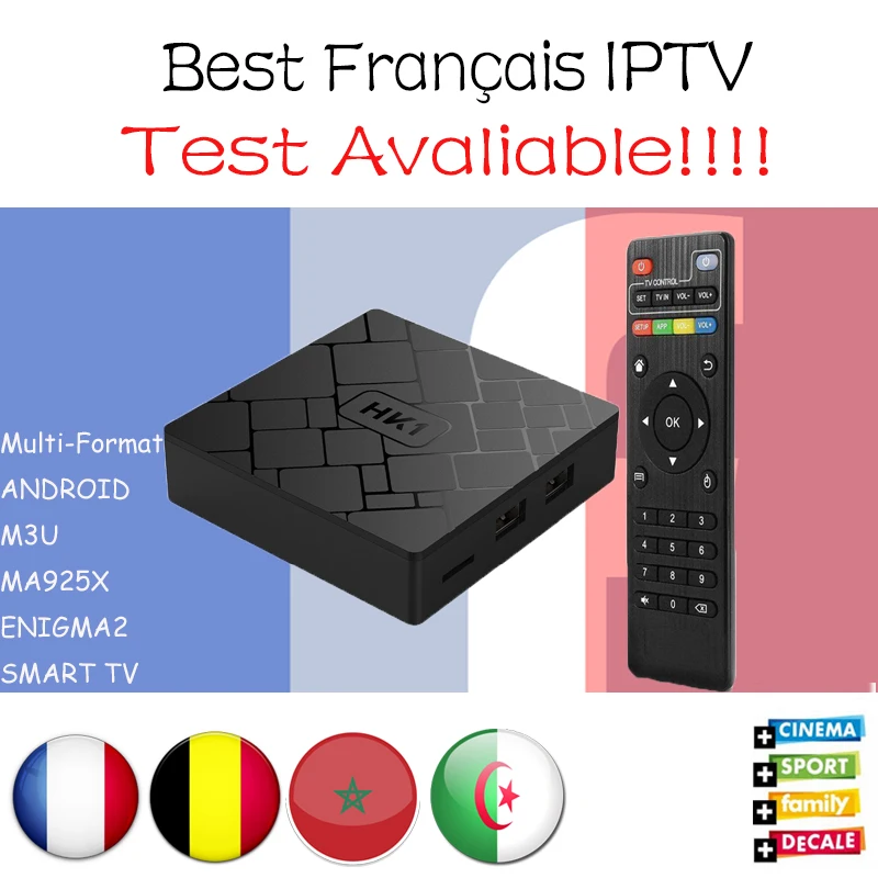 

HK1 mini Android 8.1 TV Box RAM 2GB ROM 16GB H.265 4K HD with 1300 channels NEOTV Arabic Belgium Morocco PayTV & VOD Set top bo
