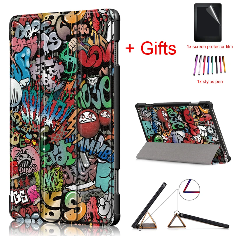 

for Lenovo Tab P10 TB-X705F TB-X705L 10.1" 2018 Slim Funda Case Auto Wake/Sleep Smart Magnet PU Leather Stand Cover