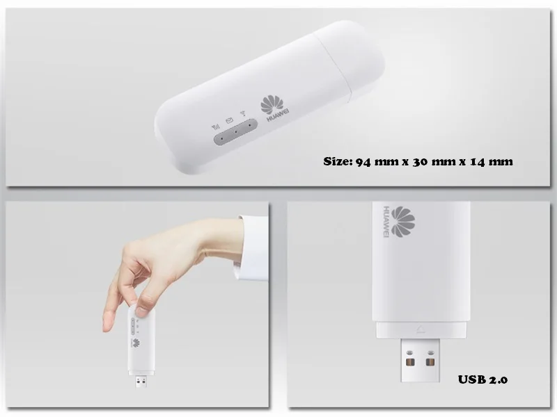 Разблокированный Huawei E8372 2 антенны с логотипом HUAWEI 150 м LTE USB Wingle 4G Wi Fi модем|Модемы| |