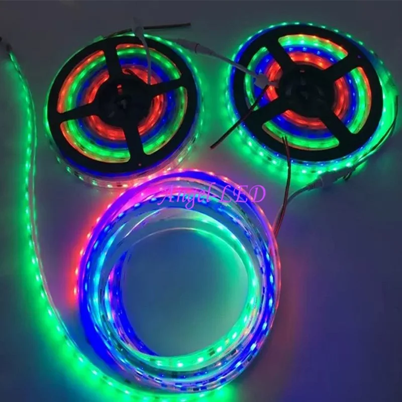 

Best price 5m/roll 1 ic control 3 led external ic DC12V ws2811 5050 SMD RGB dream addressable Digital ws2811 led pixels strip