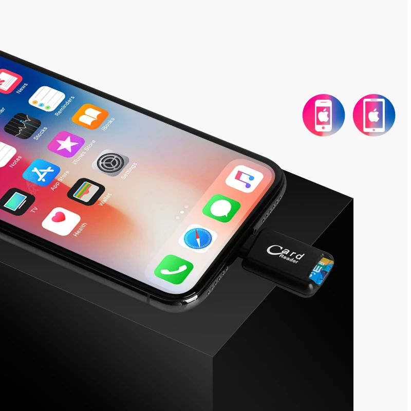 BRU картридер для айфона Tf кардридер Iphone Ipad Ipod Новый мини Lightning внешняя Micro Память Ios