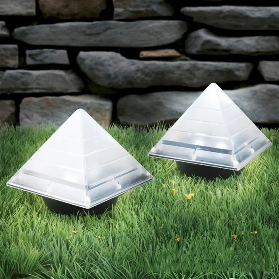 Buy Hi Lumix 1Pack Solar Ground Lights Pyramid Shaped
