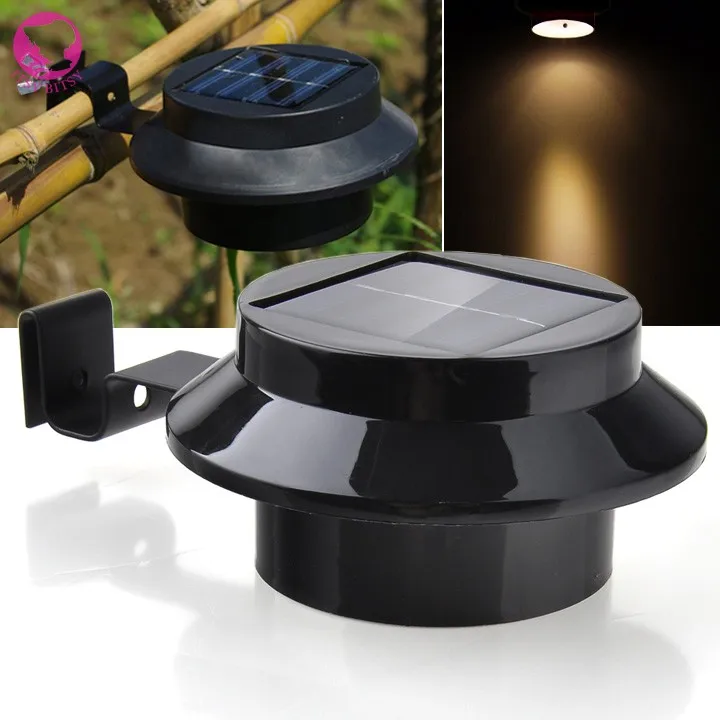 top quality pathway lamp solar panel garden light 3 led lights outdoor home decor deft design