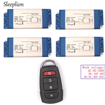 

Sleeplion 85-250V Wireless Remote Control Lights Switch No Wiring On/off for Lamps Fans Appliances 16V-48V 110V 220V ON/OFF Kit