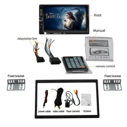 Top 7" Wince HD 1080P TFT digital screen touch Car Radio fixed front panel Power failure memory Bluetooth Reverse function 5 Top 7" Wince HD 1080P TFT digital screen touch Car Radio fixed front panel Power failure memory Bluetooth Reverse function 5