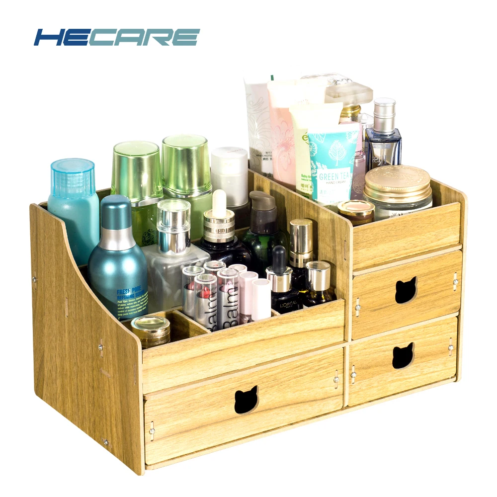 HECARE складная деревянная коробка с ящиками для хранения контейнер ювелирных