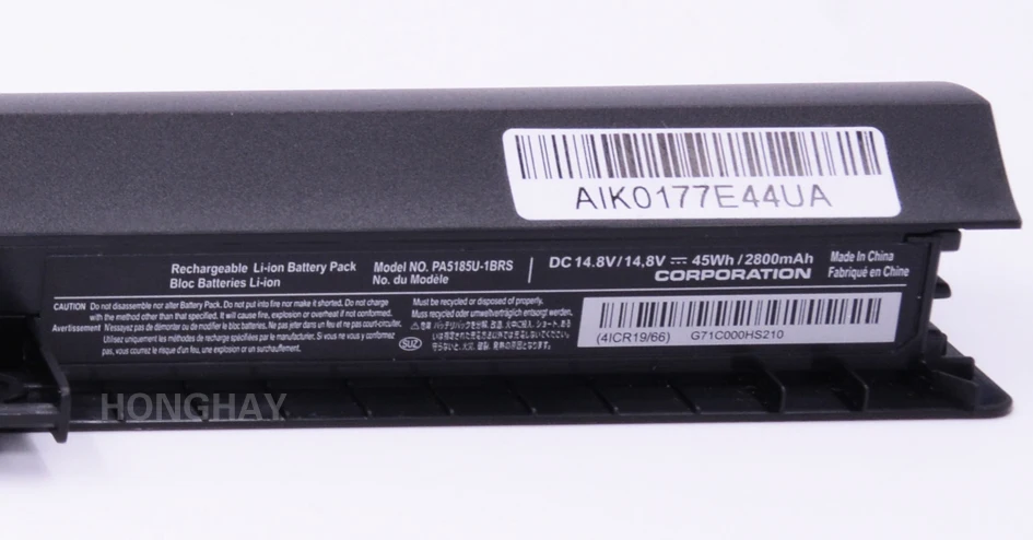 14,8 V 2800 мА/ч, ноутбук Батарея PA5185U-1BRS для Toshiba Satellite C50 PA5185U PA5184U-1BRS PA5186U-1BRS C50-b C55D C55