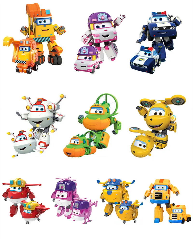 

BIG!!! 2018 Newest Super Wings Deformation robot Airplane Robot Action Figures toys Super Wing Transformation robot toys gifts