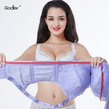 

Godier Large Plus Size Bra Push Up Bra ABCDE Cup Plus Size Women Full-Coverage Underwear Brassiere Big Size Bralette Lingerie