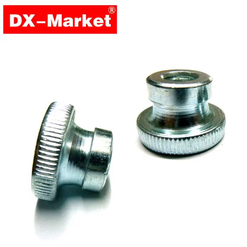 m4 knurled nut , 100pcs DIN466 B knurled nuts , M4 round thick nut DX