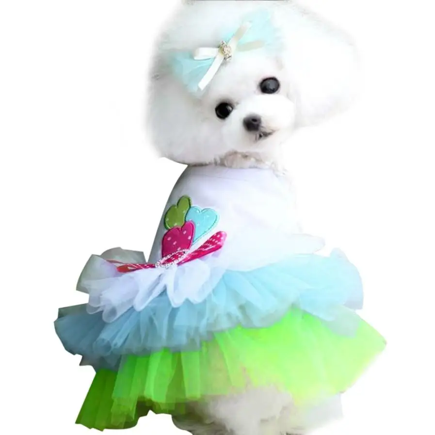 Buy 1PC Pet Puppy Small Dog Cat Lace Skirt Princess