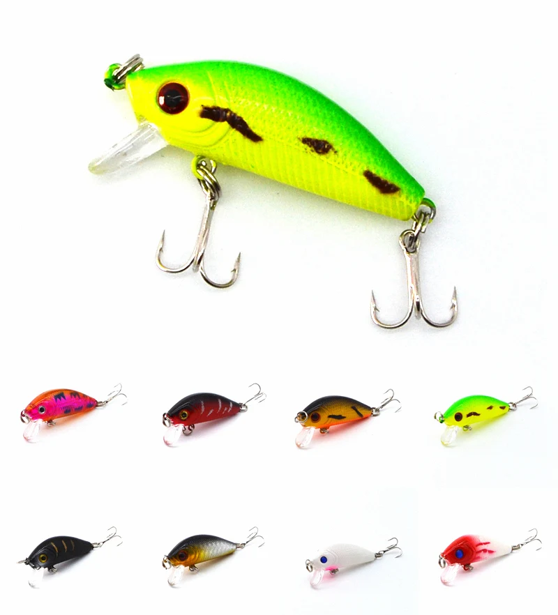 Искусственная рыболовная приманка 1 шт. 5 см 3 8 г|artificial bait|crank baitfishing lure minnow |