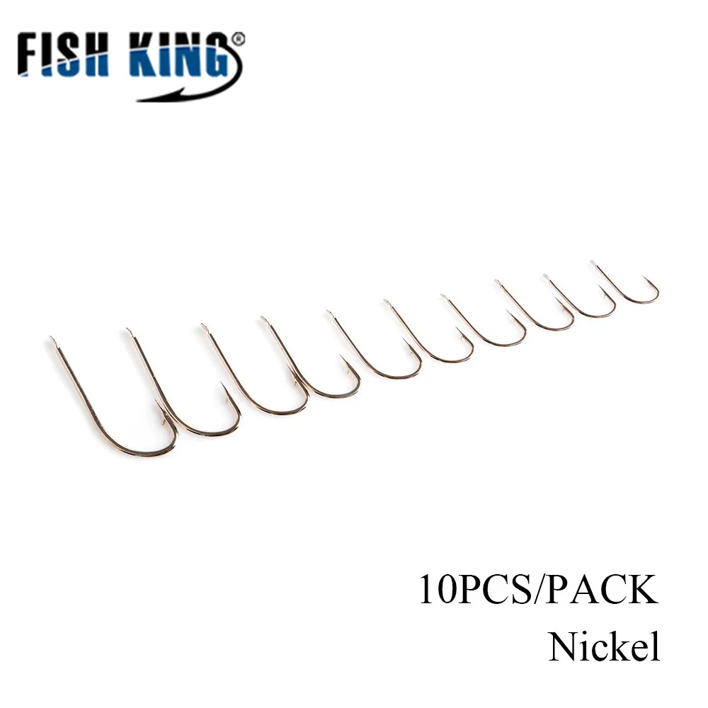 FISH KING 50 шт. рыболовный крючок с бородкой из Японии держатель для приманки