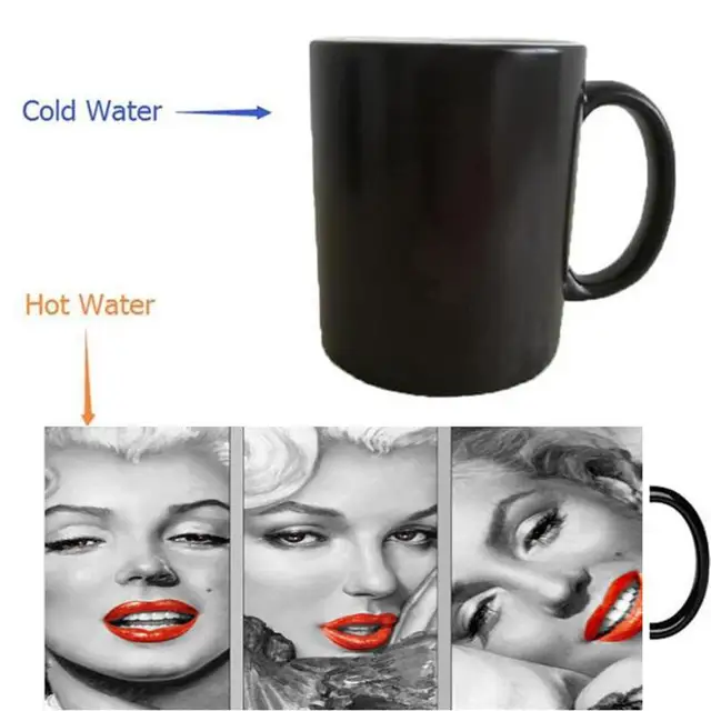 Marilyn Monroe Mugs Coffee Mug Transforming Heat Reveal Cup Cold Hot Marilyn Monroe Mugs Coffee Mug Transforming Heat Reveal Cup Cold Hot Changing Color Magic