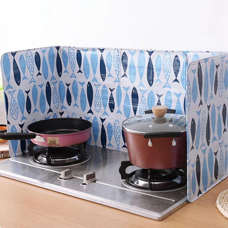 

Kitchen Cooking Frying Pan Oil Splash Screen Cover Anti Splatter Shield Guard Oil Divider Cooking Accessories