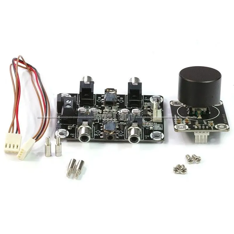 

Kit Digital HiFi Stereo Audio Amplifier Board Volume Control Combo DC 12V FPR Home Speaker Instrument Control