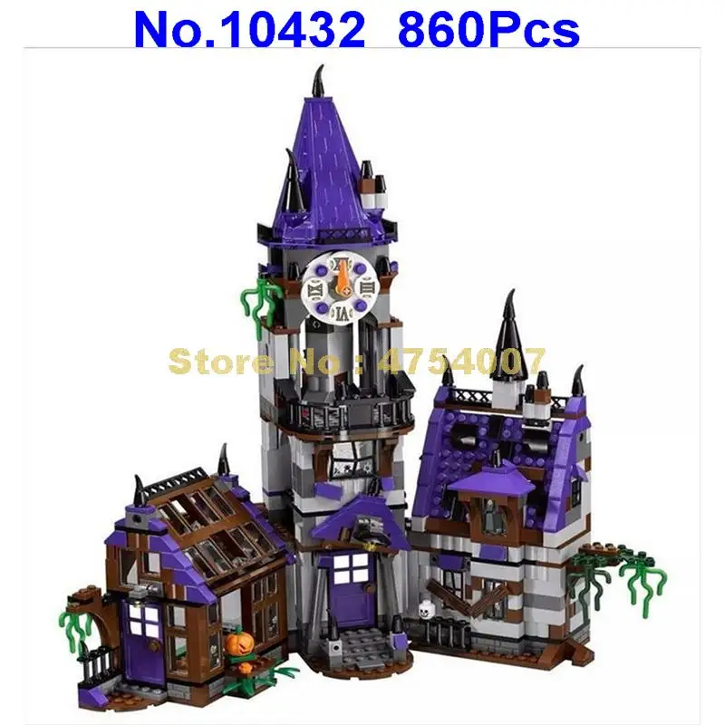 

10432 860pcs scooby doo mysterious ghost house courtyard 7 figures 75904 building block Toy