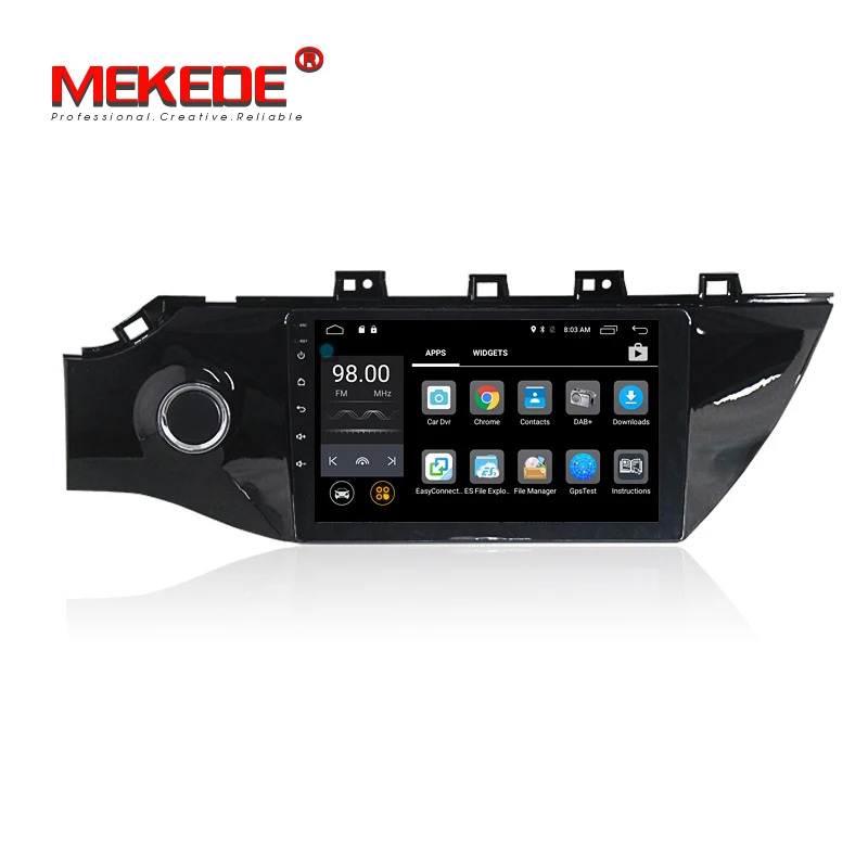 Top Russian warehouse delivery! Android 7.1 Quad core Car GPS DVD player for KIA RIO K2 2017 2018 support 4G SIM wifi bluetooth FM 2