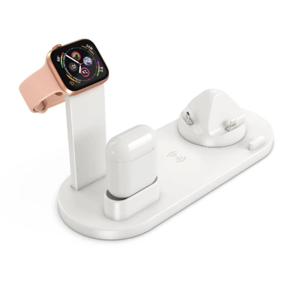 3 в 1 беспроводная зарядная док-станция для Apple Watch и Airpods зарядная станция для нескольких устройств быстрая Беспроводная подставка для зарядного устройства