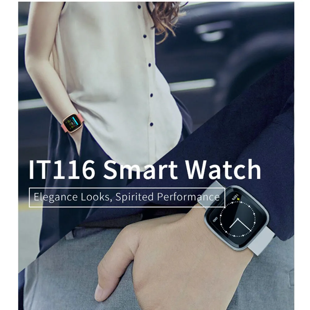Beli Letine IT116 Smart Gelang Sepanjang Hari Proaktif Kesehatan Monitor Lebih Lama Waktu Bermain Band IP67 Kelas Tahan Air Smart Watch