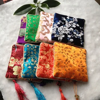 

High-end jewelry bag hand antique kits accessories bags wholesale jewelry gift pouch 24pcs/lot