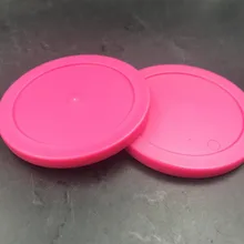 2шт розовый воздушный хоккейный стол толкатель шайба 63 мм 2-1/" GoalieSt 60 Высокое качество 5 мм толщина
