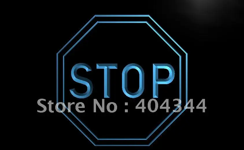 

LB739- Stop Sign Bar Home Decor NEW LED Neon Light Sign