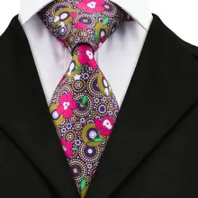 A-1205, цветочные мужские галстуки, галстуки на шею, шелковые галстуки с принтом для мужчин, деловые свадебные костюмы, мужские Модные галстуки, бренд Hi-Tie