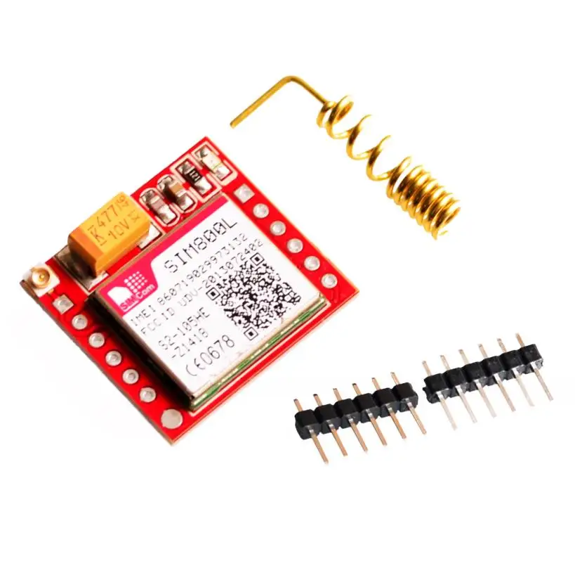 Самый маленький модуль SIM800L GPRS GSM карта микросима четырехдиапазонный TTL Серийный