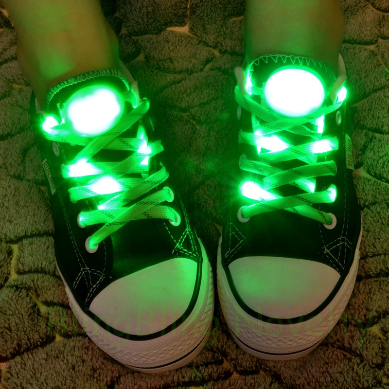 2016 New Style LED Lighting Nylon Laces Flashing LED Shoelace with