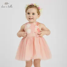 DB9939 DAVE BELLA summer baby girl princess floral clothes children birthday party wedding dress with bows boutique dresses DB9939 DAVE BELLA summer baby girl princess floral clothes children birthday party wedding dress with bows boutique dresses
